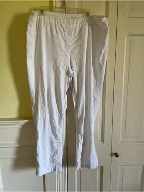 Multiples White Straight-Leg Women's Pants